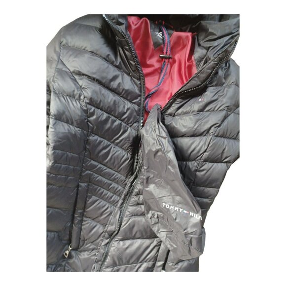 Tommy Hilfiger Ladies' Belted Parka Puffer Packable Coat - Picture 3 of 4